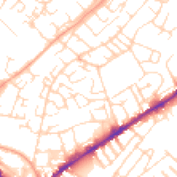 Daytime road noise heatmap for NG3 2QJ