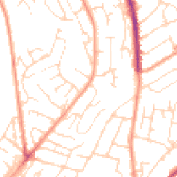 Daytime road noise heatmap for NG3 3AJ