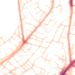 Daytime road noise heatmap for NG3 3AW