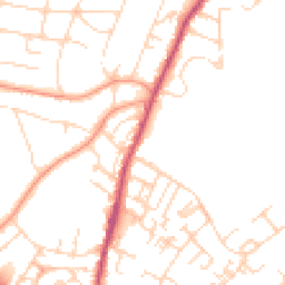 Daytime road noise heatmap for NG3 4JN