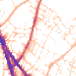 Daytime road noise heatmap for NG3 4QL