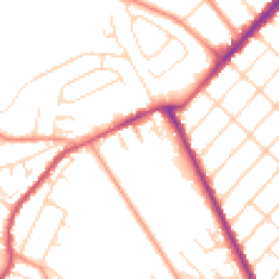 Daytime road noise heatmap for NG3 5GP