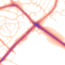 Daytime road noise heatmap for NG3 5NT
