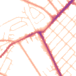 Daytime road noise heatmap for NG3 5QL