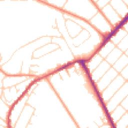 Daytime road noise heatmap for NG3 5RA