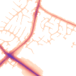 Daytime road noise heatmap for NG3 5SR
