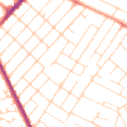 Daytime road noise heatmap for NG3 6BW