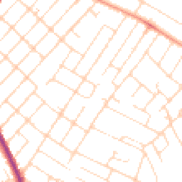 Daytime road noise heatmap for NG3 6BX