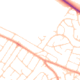 Daytime road noise heatmap for NG3 6FD