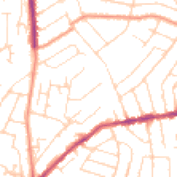 Daytime road noise heatmap for NG3 6NL