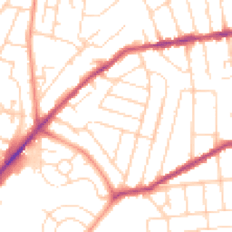 Daytime road noise heatmap for NG3 7AR