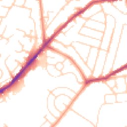 Daytime road noise heatmap for NG3 7BU