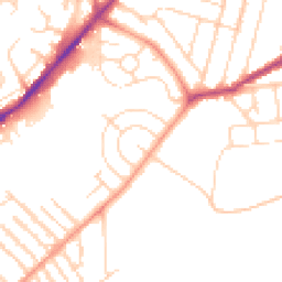 Daytime road noise heatmap for NG3 7DZ