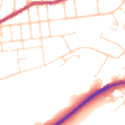 Daytime road noise heatmap for NG3 7GA
