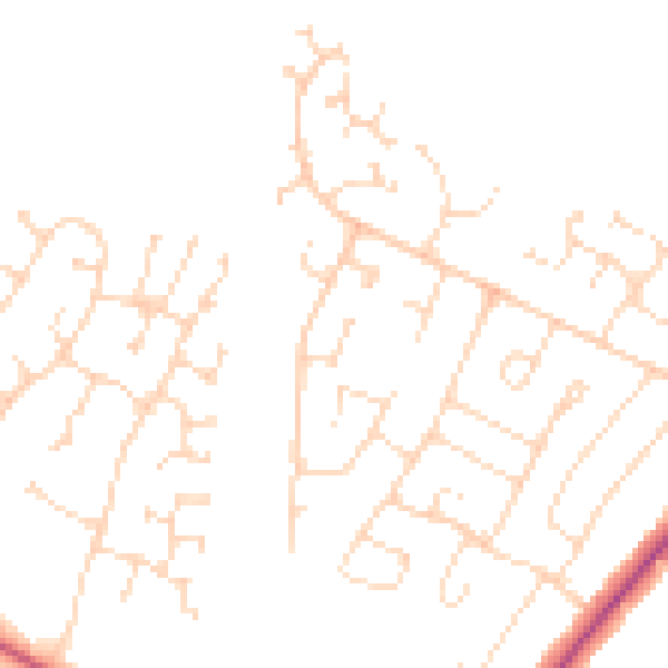 Daytime road noise heatmap for NG31 8EX