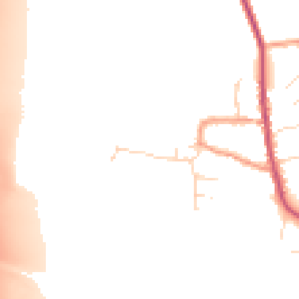 Daytime road noise heatmap for NG31 8LG