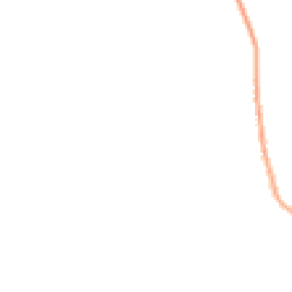 Night-time road noise heatmap for NG31 8LG