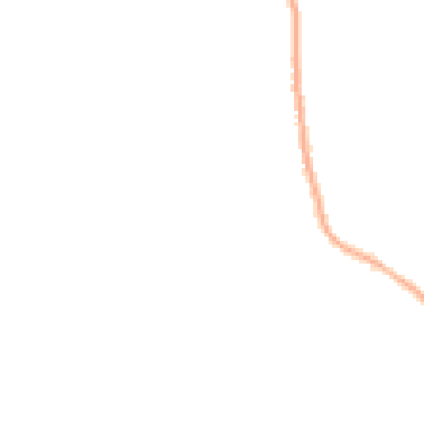 Night-time road noise heatmap for NG31 8LR