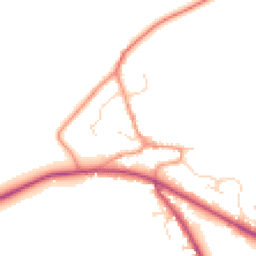 Daytime road noise heatmap for NG33 4LT