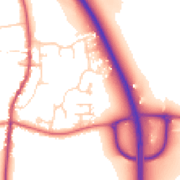 Daytime road noise heatmap for NG33 5HS