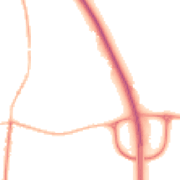 Night-time road noise heatmap for NG33 5HS
