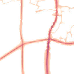 Daytime road noise heatmap for NG33 5JB