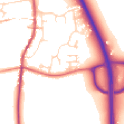 Daytime road noise heatmap for NG33 5JH
