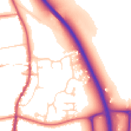 Daytime road noise heatmap for NG33 5NQ