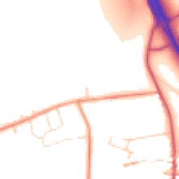 Daytime road noise heatmap for NG33 5NY