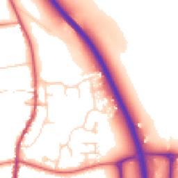 Daytime road noise heatmap for NG33 5PE