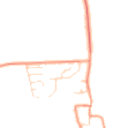 Daytime road noise heatmap for NG33 5PW