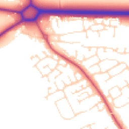 Daytime road noise heatmap for NG34 8BF