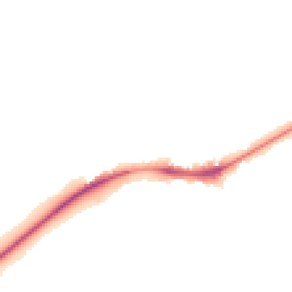 Night-time road noise heatmap for NG4 2DY