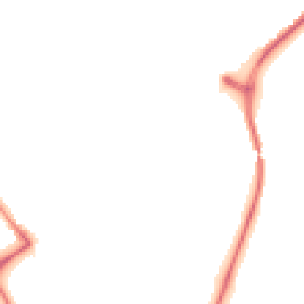 Night-time road noise heatmap for NG4 2RE