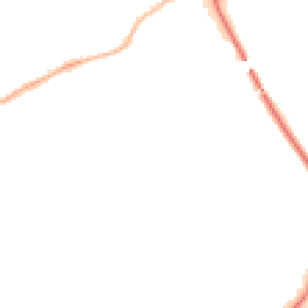 Night-time road noise heatmap for NG4 2RH