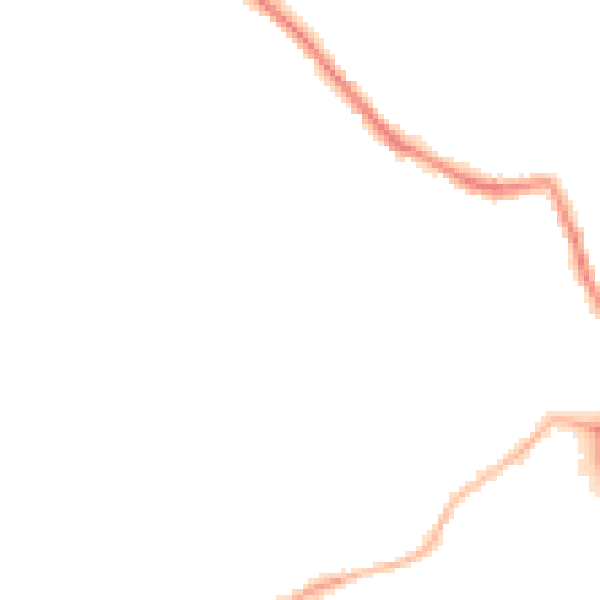 Night-time road noise heatmap for NG4 3JD