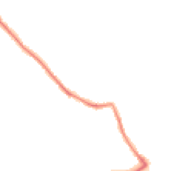 Night-time road noise heatmap for NG4 4BA
