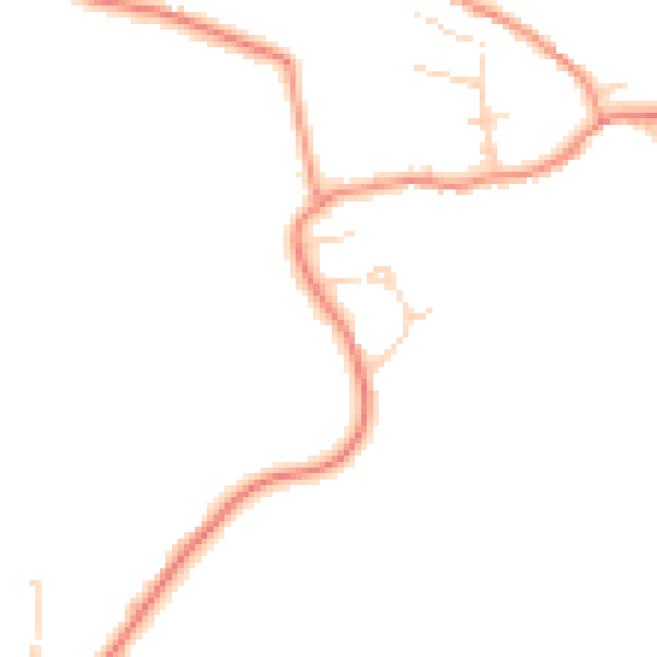 Daytime road noise heatmap for NG4 4PH