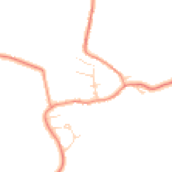 Daytime road noise heatmap for NG4 4PT