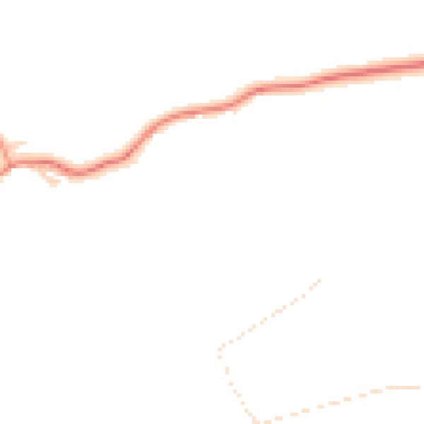 Daytime road noise heatmap for NG4 4PZ