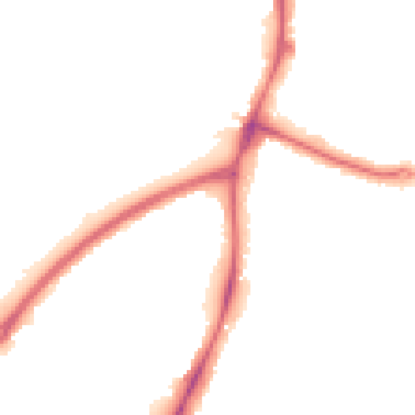 Night-time road noise heatmap for NG5 3HL