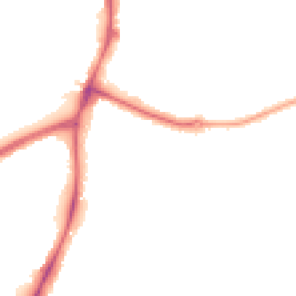 Night-time road noise heatmap for NG5 4FH