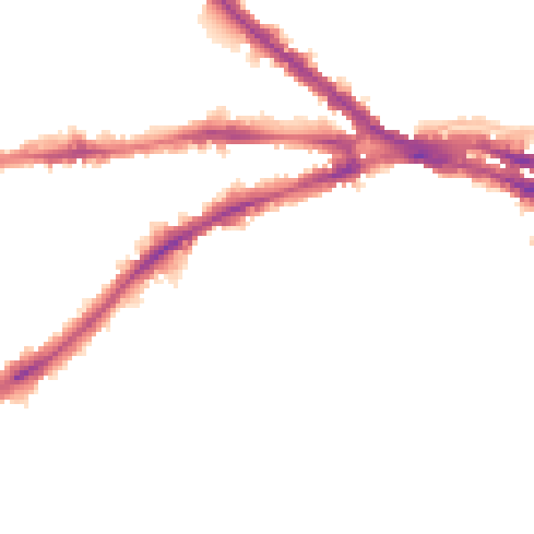 Night-time road noise heatmap for NG7 1AX