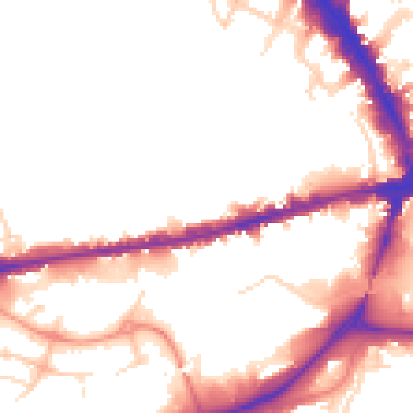 Daytime road noise heatmap for NG7 1DG