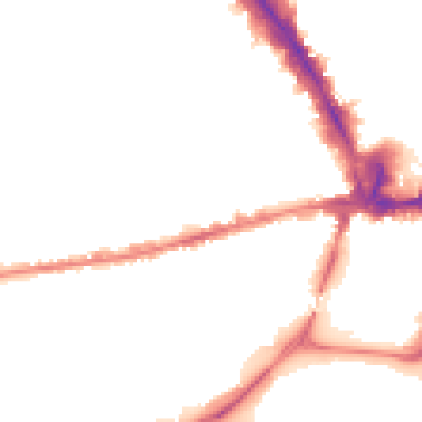 Night-time road noise heatmap for NG7 1DL