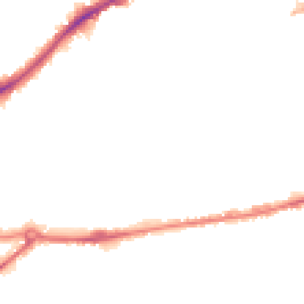 Night-time road noise heatmap for NG7 1EE