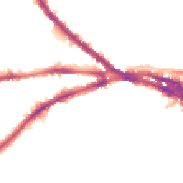 Night-time road noise heatmap for NG7 1LY