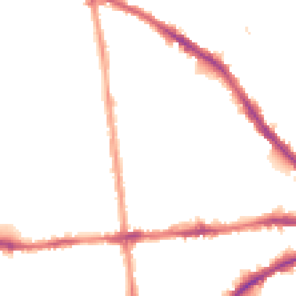 Night-time road noise heatmap for NG7 3AP
