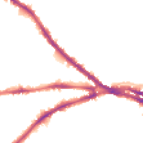 Night-time road noise heatmap for NG7 3GL