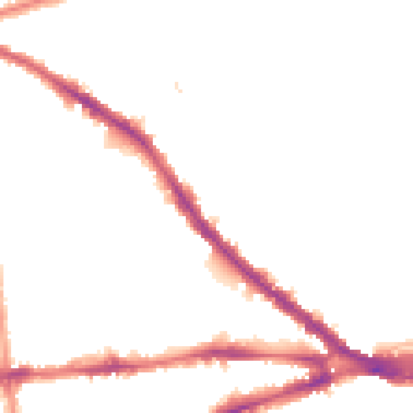 Night-time road noise heatmap for NG7 4AR